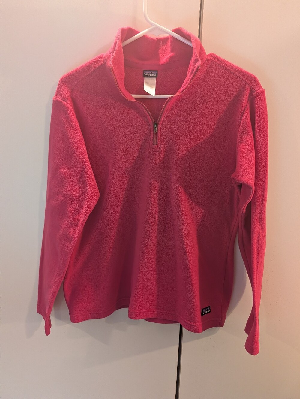 Patagonia Woman's Small  Pink Quarter-Zip Fleece Pullover